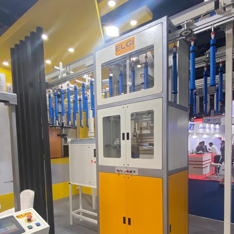IndiaExpoCentre's tweet photo. Elgi Electric displaying their machines at the ITME Expo 2022, Noida, hosted by India ITME Society.
.
.
.
.
.
#ieml #IndiaExpoCentre #IndiaITMESociety #INDIAITME2022 #Textile #TextileEngineering #TextileMachinery #TextileTrade #TextileIndustry #TextileCommunity #TextileTechnology https://t.co/hxnT8oLTAC
