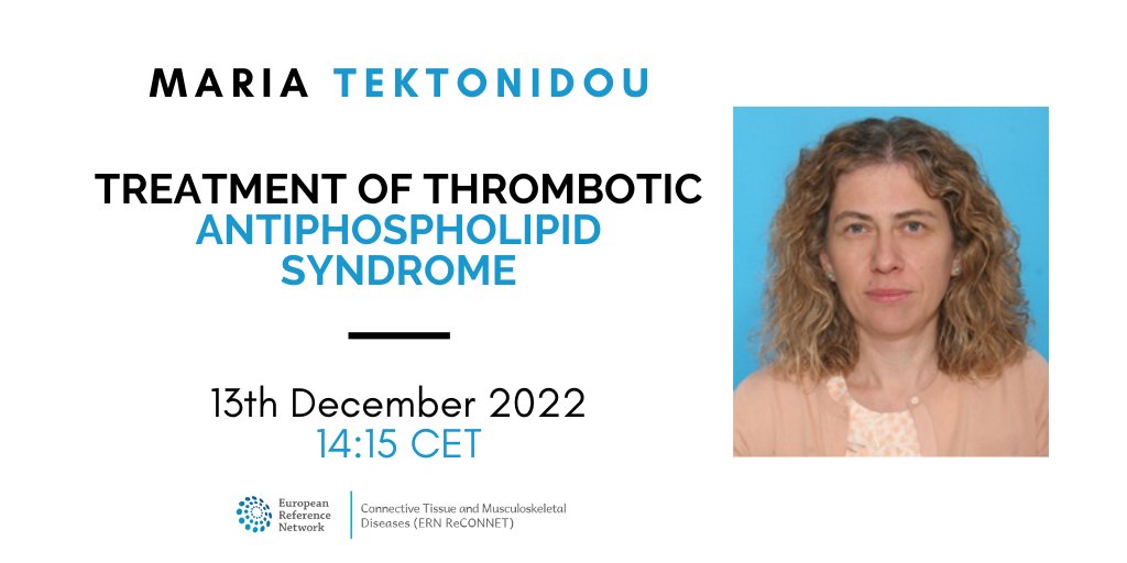 ERN ReCONNET 🇪🇺 (@ern_reconnet) on Twitter photo Don't miss the opportunity to update on primary and secondary #thromboprophylaxis in #Antiphospholipidsyndrome based on evidence-based recommendations with the #ERNReCONNET webinar by <a href="/MariaTektonidou/">Maria Tektonidou</a> <a href="/uoaofficial/">University of Athens</a> #APS
today @ 14.15 CET
Link to register us02web.zoom.us/webinar/regist… Don't miss the opportunity to update on primary and secondary #thromboprophylaxis in #Antiphospholipidsyndrome based on evidence-based recommendations with the #ERNReCONNET webinar by <a href="/MariaTektonidou/">Maria Tektonidou</a> <a href="/uoaofficial/">University of Athens</a> #APS
today @ 14.15 CET
Link to register us02web.zoom.us/webinar/regist…