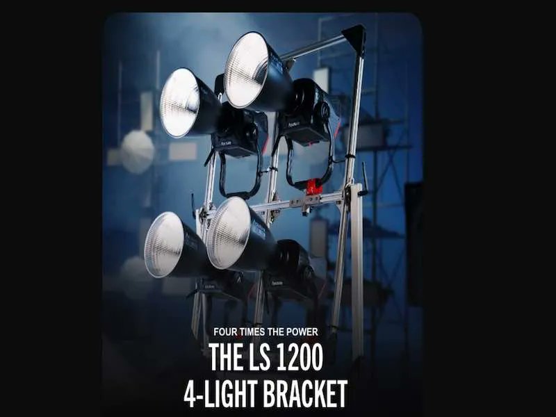 landiniroberto's tweet image. Rig #luciLed #cinema e #tv di #Aputure, per una #illuminazione a un livello superiore.
La #staffaA4Luci #LS1200 può montare fino a quattro dispositivi ad alto rendimento su un telaio in alluminio resistente e rinforzato in grado di emettere 4800 W di luce. buff.ly/3W0ZxOI