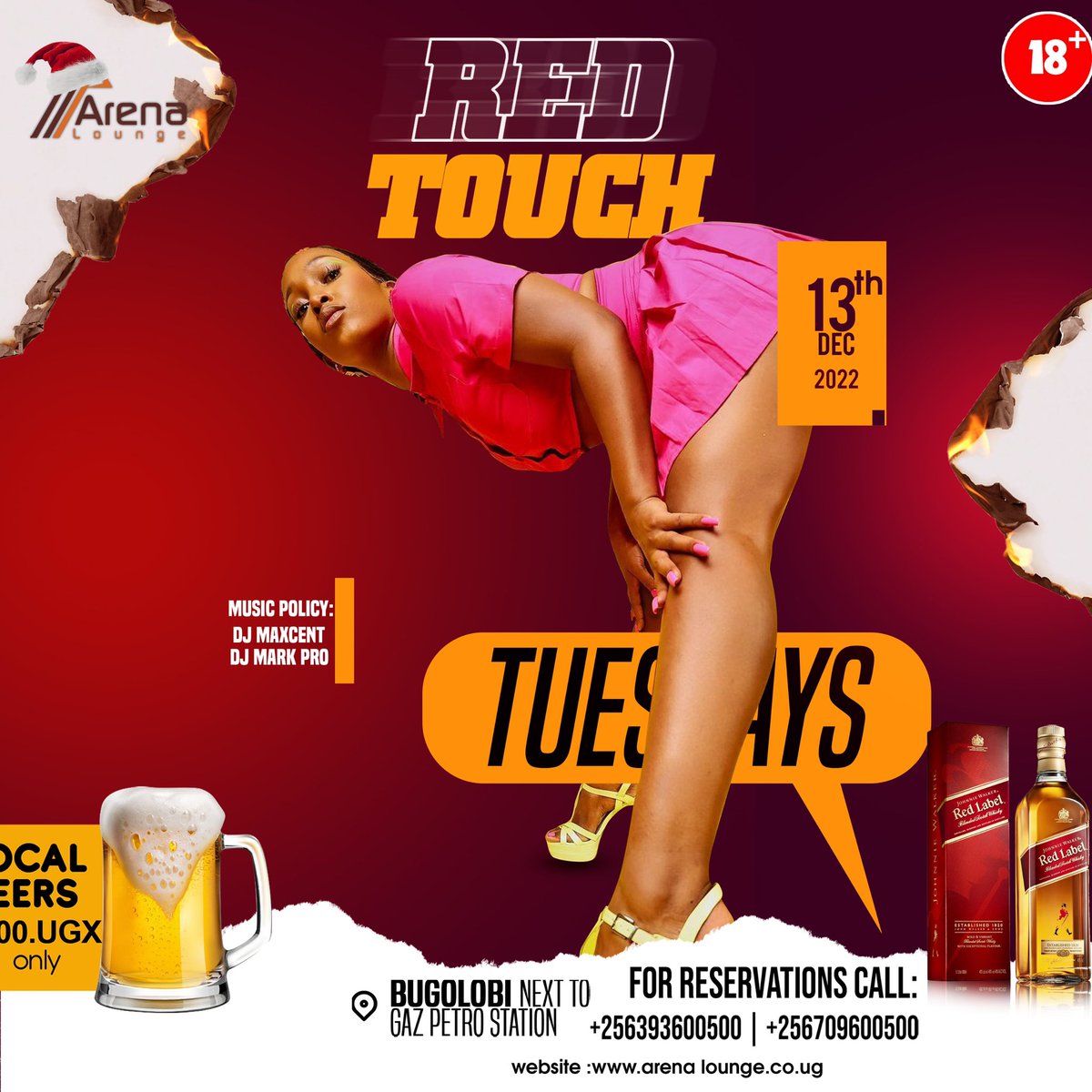ArenaBugoloobi's tweet photo. Each party has to be partied coz December is for enjoyments ✍️✍️,join us tonight for the #RedTouch Tuesdays at no cost https://t.co/3UHoVQ74Gb