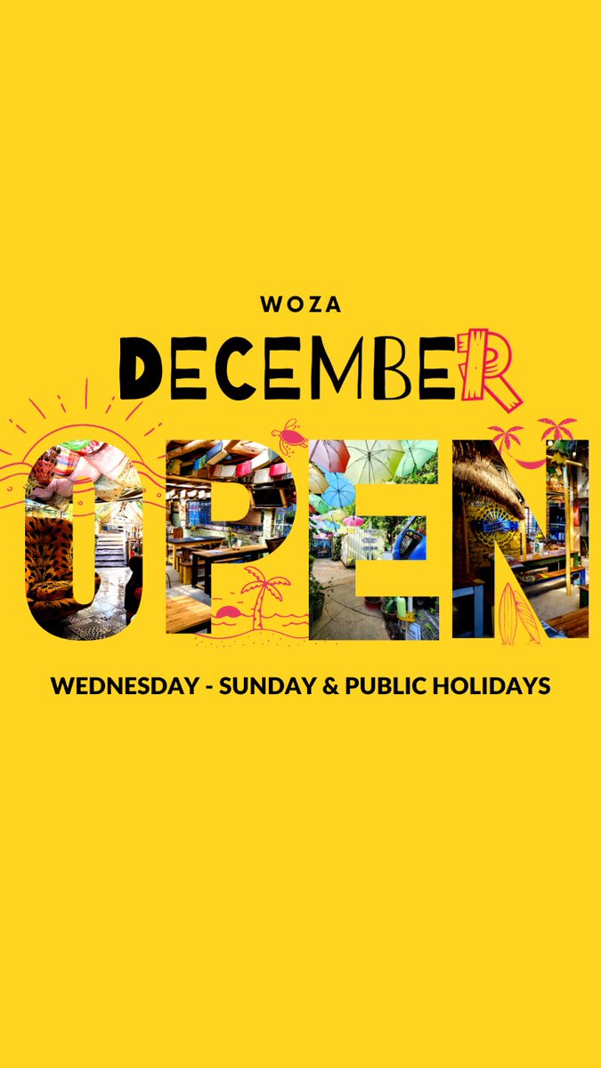 Woza December! We are OPEN this festive Season 🌴❤️🍻

If you're stuck in the city we'll make you feel like you're on Holiday.

Tis the season - Let's get Jolly 
.
.
.
#railwayscafe