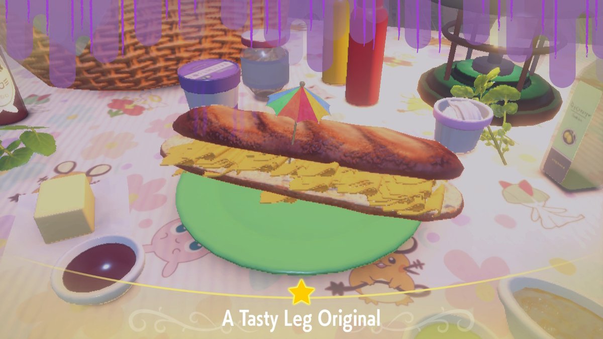 5AngryOrange's tweet photo. May I present the Perfect Pickle Sandwich and the Ultimate Cheese Sandwich!

 #PokemonScarletViolet #NintendoSwitch https://t.co/zKQeg05edr