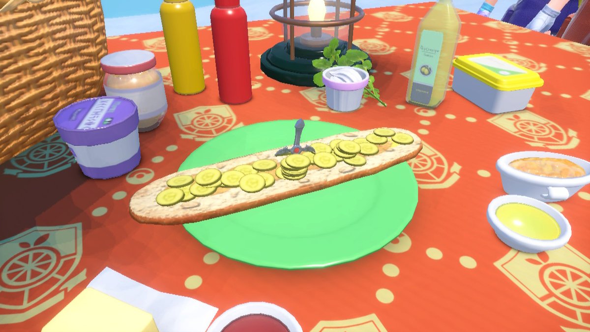 5AngryOrange's tweet photo. May I present the Perfect Pickle Sandwich and the Ultimate Cheese Sandwich!

 #PokemonScarletViolet #NintendoSwitch https://t.co/zKQeg05edr
