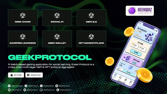 cryptogems555's tweet image. Check this. Looks like 🔥

$GEEK @Geek_Protocol

#Web3-based gaming apps ecosystem for social learning (#Quiz2Earn)

✅GEEK CHAIN
✅SOCIAL-FI
✅DEFI
✅GAMIFIED LEARNING
✅NFT MARKETPLACE
✅GEEK WALLET

#Fairlaunch is live

pinksale.finance/launchpad/0x6d…

Tg: t.me/geekprotocolco…