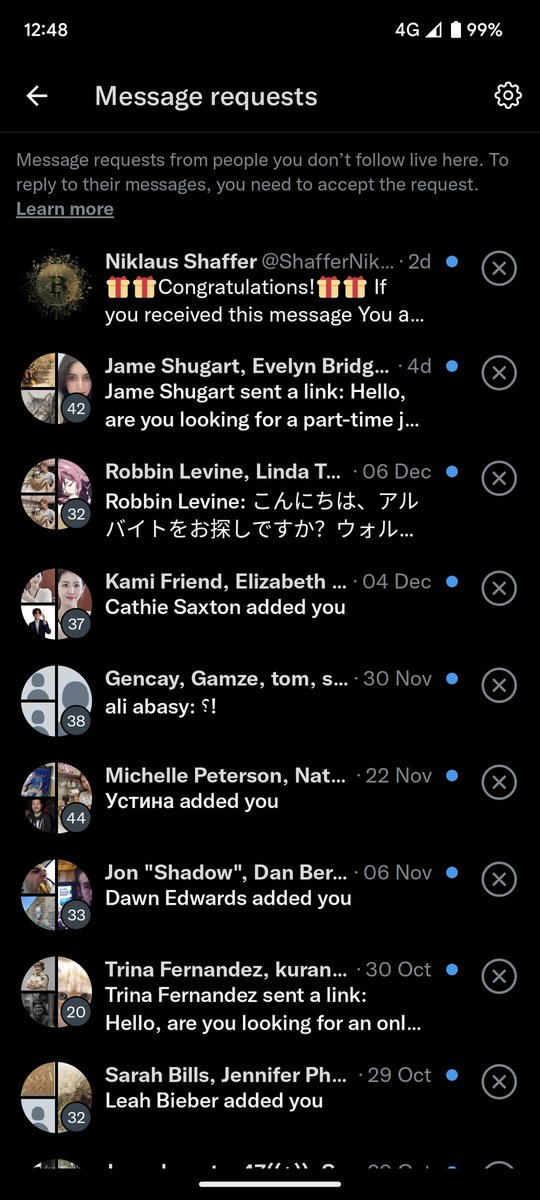 gliphyx's tweet photo. @elonmusk Do spam DMs not count?? https://t.co/hIrOTUQPVN
