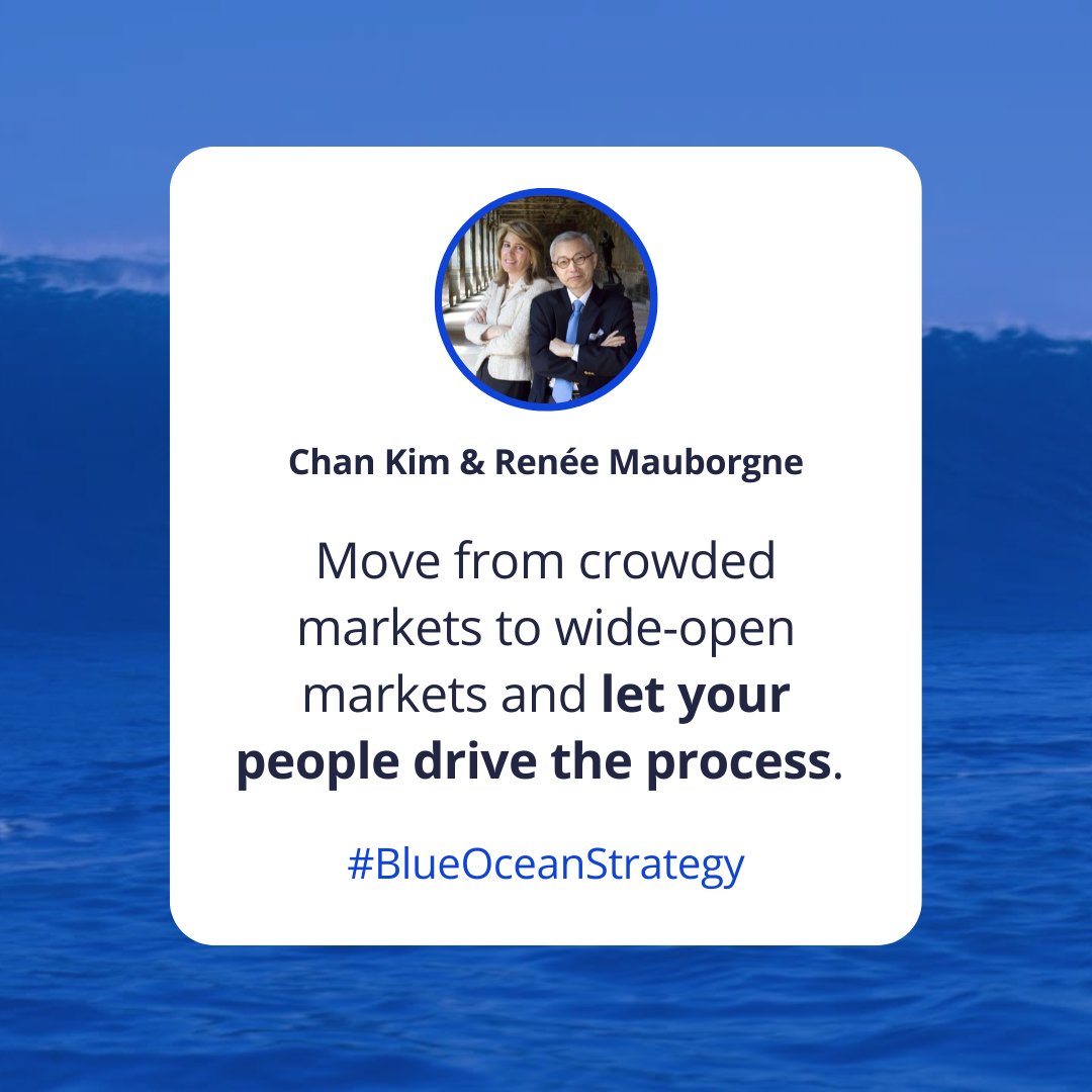 BlueOceanStrtgy's tweet photo. Want to execute your #strategy successfully? Then get your people's buy-in and give them confidence in their own ability to create new market space.
#blueoceanstrategy #blueoceanshift #businessquote https://t.co/Y6uU3vN5qe