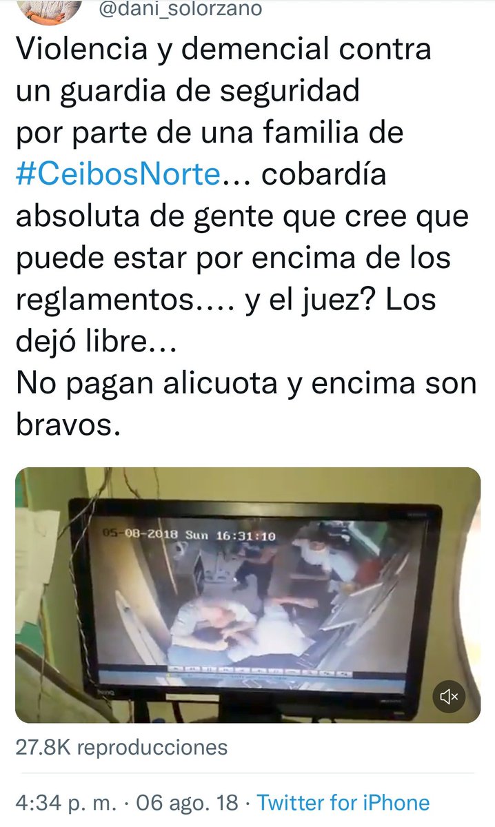 EsteffaPf's tweet photo. 🛑Caso #Roditti 
❌ 2018 Golpea salvajemente a un guardián de seguridad
❌2019 intimida a otra persona con bate 
❌2022 Ocasiona accidente de tránsito
❌2023 que esperan??? Que mate a una persona...
@PoliciaEcuador @FiscaliaEcuador 
Ya bájenle 🤑🤑🤑 https://t.co/gKEySY9wRe
