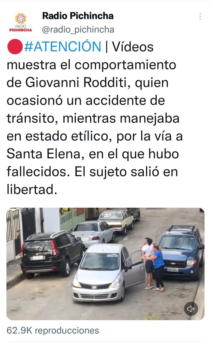 EsteffaPf's tweet photo. 🛑Caso #Roditti 
❌ 2018 Golpea salvajemente a un guardián de seguridad
❌2019 intimida a otra persona con bate 
❌2022 Ocasiona accidente de tránsito
❌2023 que esperan??? Que mate a una persona...
@PoliciaEcuador @FiscaliaEcuador 
Ya bájenle 🤑🤑🤑 https://t.co/gKEySY9wRe