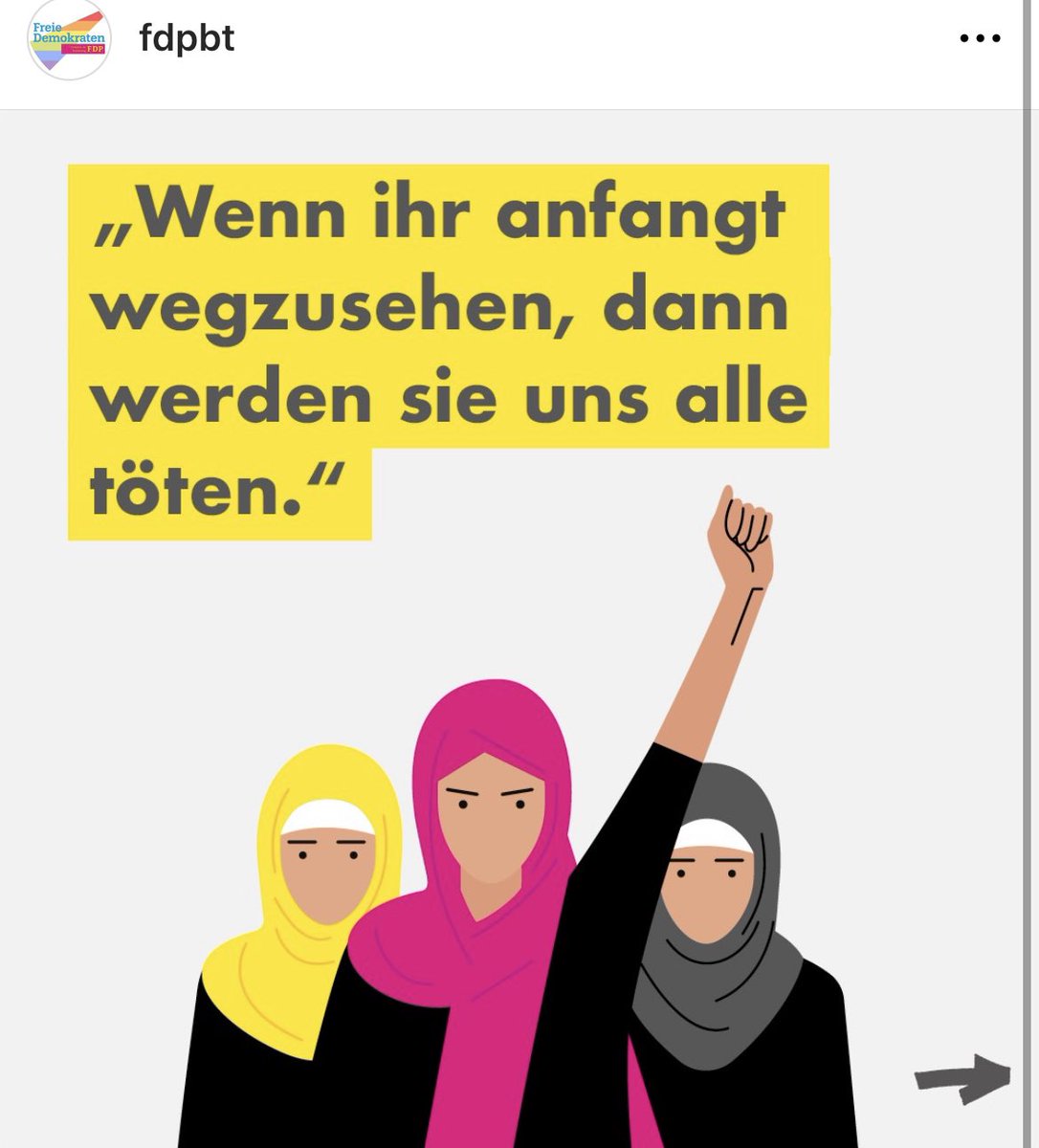 Liebe @FDP wollt ihr die Iranerinnen verarschen?

Sie sind gegen die Zwangsverschleierung und werden hier mit Kopftüchern symbolisiert? Wie tief könnt ihr eigentlich noch sinken?