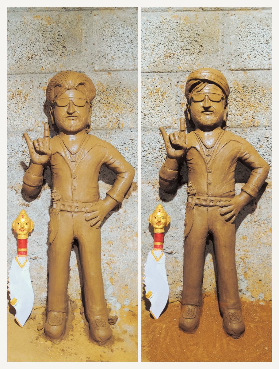 RajiniR11455991's tweet photo. @RIAZtheboss
களிமண்ணால் செய்யப்பட்ட தலைவர் பாபா சிலை ♥️
#SuperstarRajinikanth's #BABA i
#BABAFromTomorrow
#BABARerelease
@rajinikanth @Suresh_Krissna
@mkoirala @arrahman @ash_rajinikanth https://t.co/7bIwq1222E