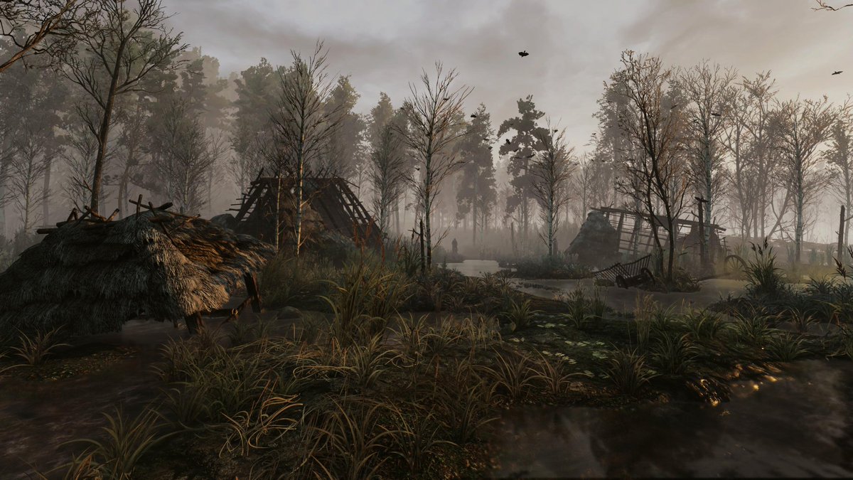 PhiWeber's tweet photo. Some impressions from our new weather conditions in Crookback Bog. 
Fans of #TheWitcher3 might notice that they're inspired by visuals we showed in 2014. https://t.co/gVNH7Iq1wX