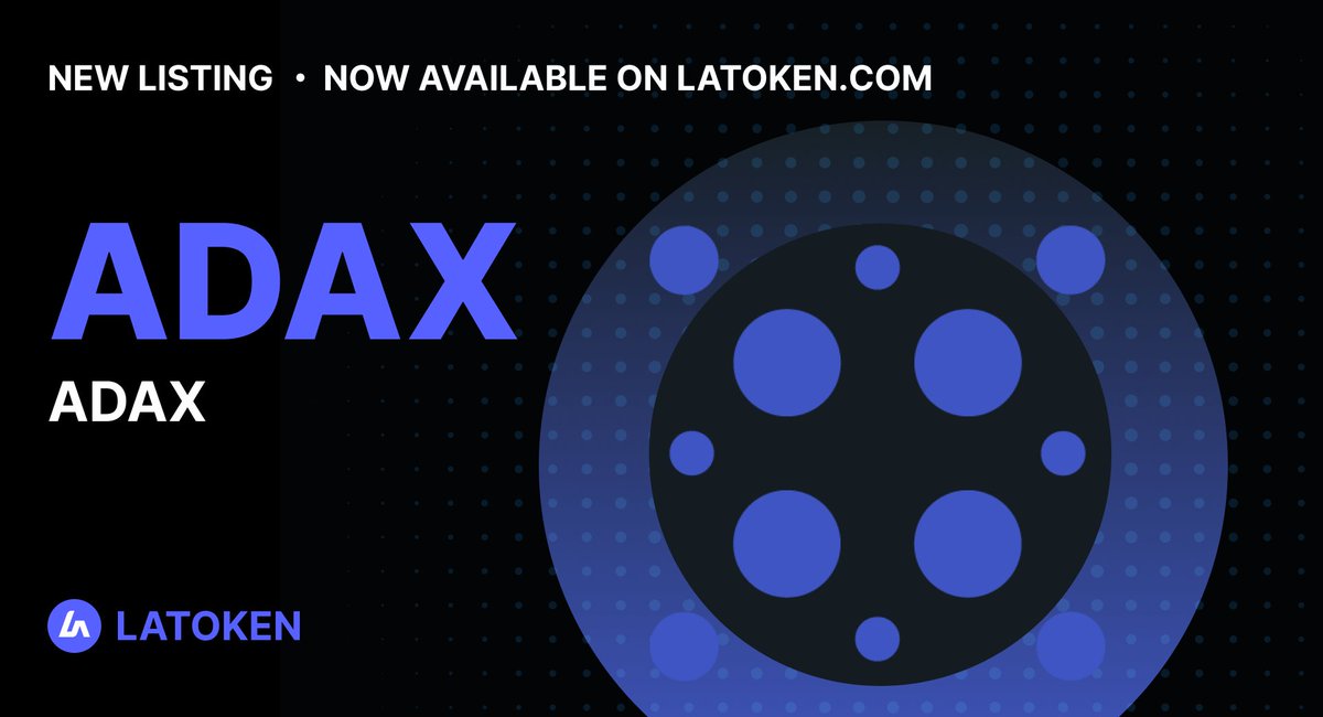 Latoken_cex's tweet image. ADAX (ADAX) has been listed on #LATOKEN🔥

📎 ADAX is an automated liquidity protocol that facilitates trades within the Cardano ecosystem in a completely decentralized and non-custodial way.

Click to trade👉  go.latoken.com/a6j

#adax #cardanocommunity