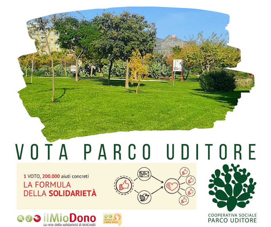 𝗨𝗻 𝘃𝗼𝘁𝗼 𝗽𝗲𝗿 <a href="/Parco_Uditore/">Parco Uditore</a>!
Clicca e vota! A te non costerà nulla, per noi che gestiamo e manteniamo Parco Uditore senza fondi pubblici, sarà una boccata di ossigeno. Grazie! 😊
ilmiodono.it/it/organizzazi…