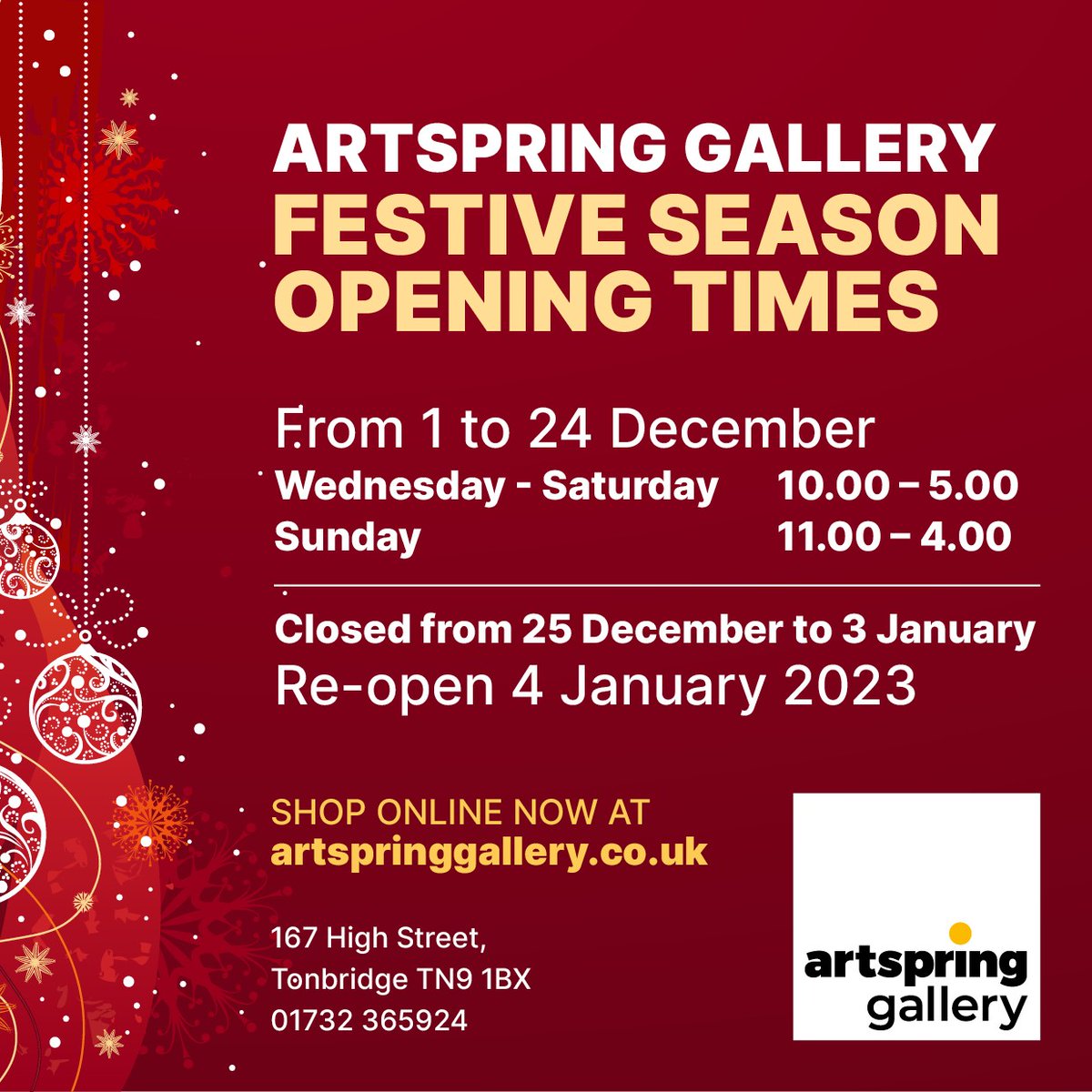 artspringallery's tweet photo. #tonbridge #highstreet #ceramics #jewellery #prints #metalware #painting #print #mixedmedia #sculpture #glassware
#contemporaryart #originalartwork #contemporaryart #artspringgallery #artspringallery #kentartists #kentgallery #kentgalleries #supportlocalbusinesses https://t.co/yhwtnYjnP8