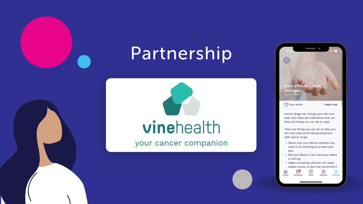 GIANT_health's tweet photo. - @CRUK & @Vinehealth announce their partnership to provide #cancer patients better access to expert supportive information, as well as enable them to track, manage & understand their care through Vinehealth’s app
https://t.co/5FUXrCsMt0
#cancerpathway #healthtech #GIANT2022 https://t.co/eZzAHGE2WZ