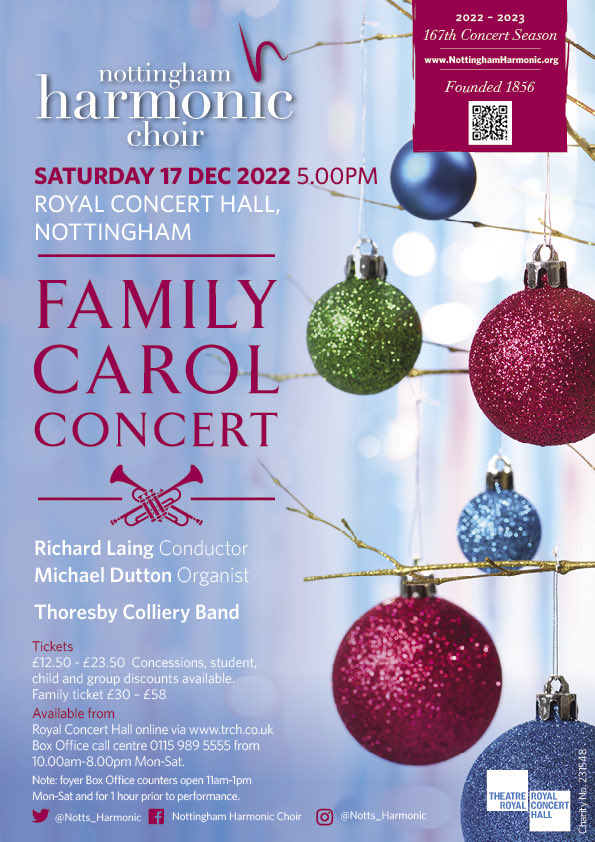 ✨ Add some sparkle to your festive season by joining <a href="/Notts_Harmonic/">Nottingham Harmonic</a> and the Thoresby Colliery Band for a family friendly concert of the very best of traditional and modern Christmas music 🎶 🎄

📆 Sat 17 Dec 5pm
🎟️ There's still time to get tickets here bit.ly/3iYA3TT