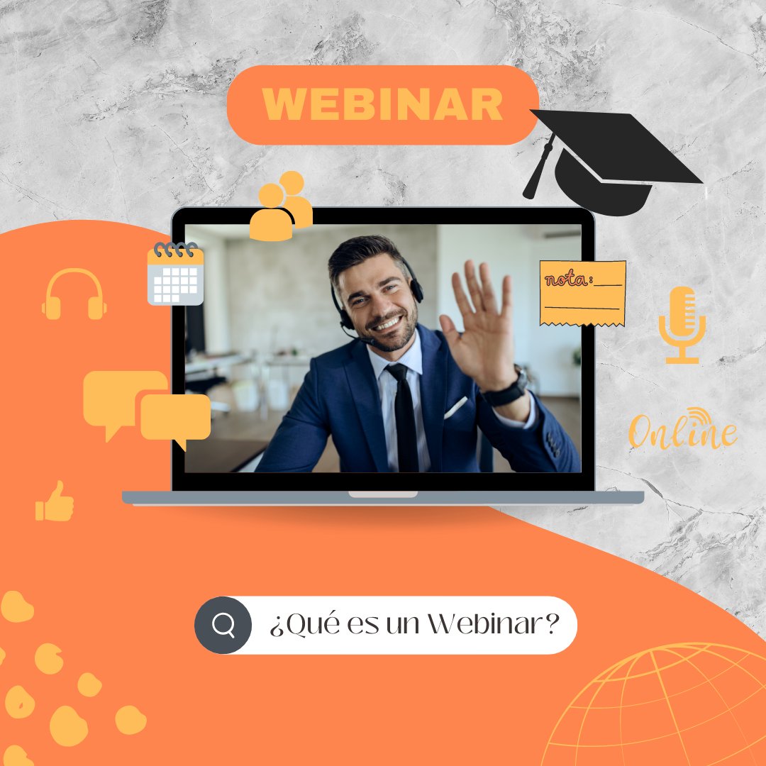 RCMJIT's tweet photo. 💻 Un #webinar es un vídeo seminario o vídeo conferencia que se realiza a través de un software y que te permite impartir una clase a través de internet 🌐☎️
✅ Permite la interacción entre el conferencista y los asistentes 🗣️
La demanda de #webinars aumenta día a día 💪🏼. https://t.co/HdylA3Kilj