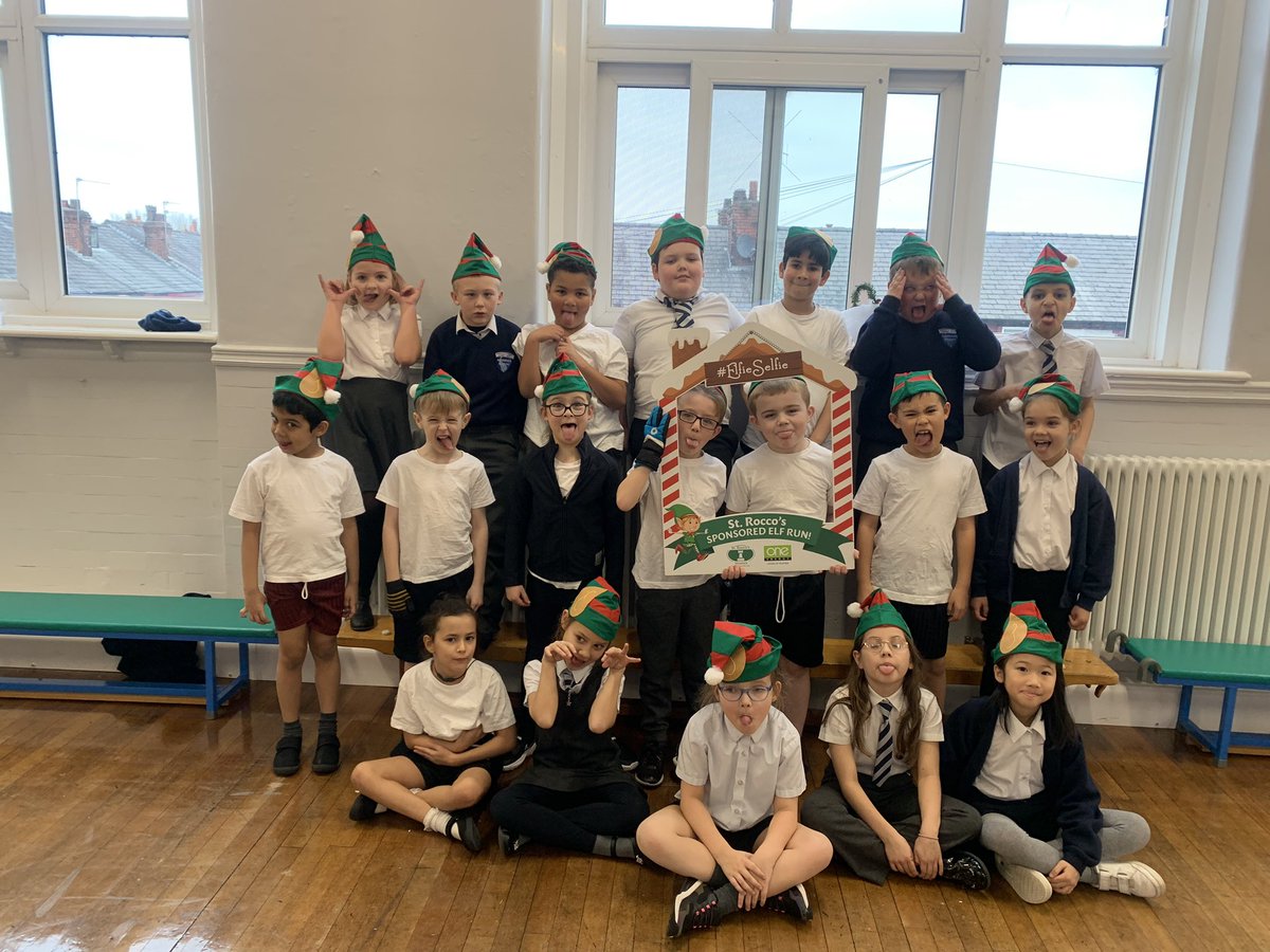 ABCPschool's tweet photo. #Class34H enjoyed their Elf Run this morning #StRoccos #ElfRun https://t.co/23cU0p4iCM
