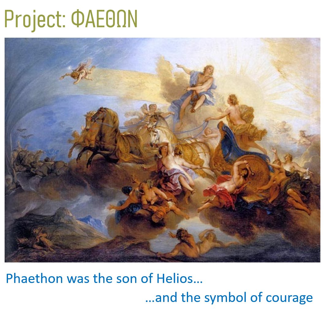 Breaking News!

H ΕΕ ανακοίνωσε τις προτάσεις που επιλέγηκαν στο «Teaming for Excellence». 
Τα καταφέραμε!!
Το «Φαέθων» στην κορυφή! 
Κέντρο αριστείας πράσινης μετάβασης &amp; ενεργειακών λύσεων, πράσινο Η2.
Τεράστια η προοπτική. 
220 Θέσεις ποιοτικής εργασίας.
Σχεδιάζουμε το μέλλον!