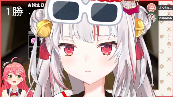 みこちが後ろでにやついてるの草#百鬼あやめch 