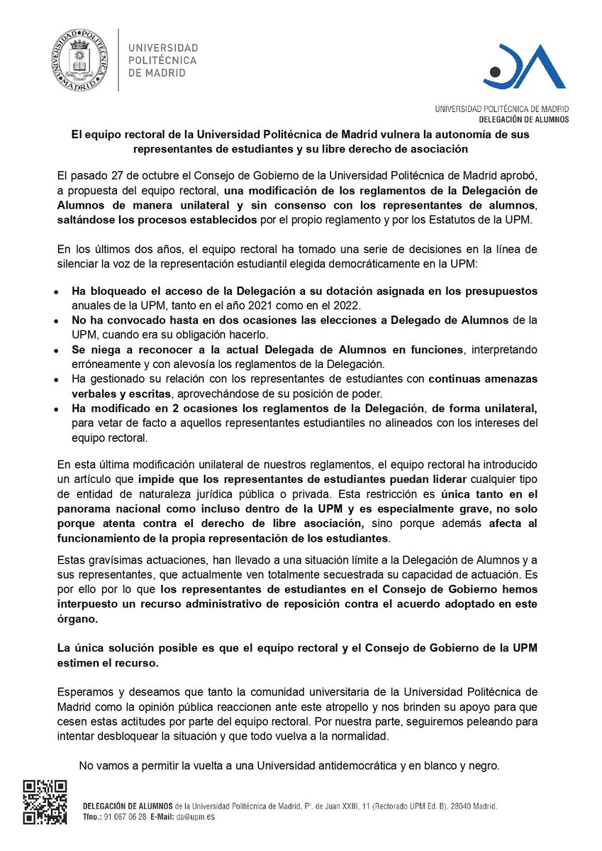 Delegación de Alumnos UPM tweet media