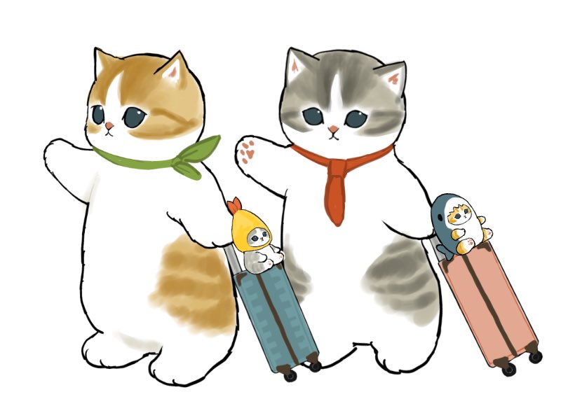 cat no humans white background simple background animal focus stuffed toy red necktie  illustration images
