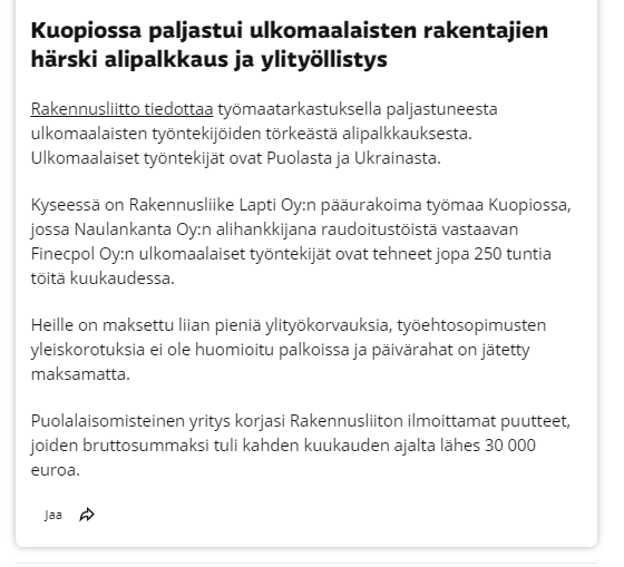 Paikallista sopimista ja työperäistä maahanmuuttoa.
#alipalkkaus #ylityöllistys #orjatyö #työperäinenmaahanmuutto #maahanmuutto #kokoomus #persut #paikallinensopiminen #yksipuolinensopiminen #pakkotyö #ihmisarvo #alistaminen