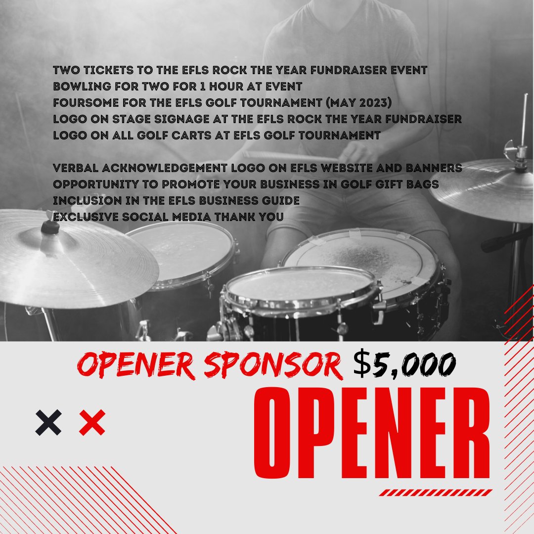 EducationEfls's tweet photo. CALLING ON ALL OPENERS!
🎸CORPORATE SPONSORSHIP!🤘

Help the EFLS 'OPEN' the first in person fundraiser auction since 2019!

More Info Here:
https://t.co/deHzSIyW2f

#littlesilvernj #EFLSrocktheyear #rocktheyear #eflsfundingourfuture #efls #rocktheyear2023 #eflsrocktheyear2023 https://t.co/mv0AihfwZX