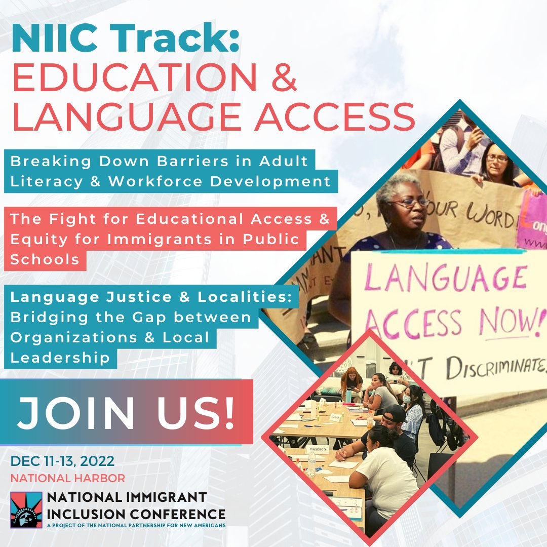 Join Shirley Doan, Catalina Gonzalez, and other experts today at <a href="/NIICImmigrant/">NIIC - National Immigrant Inclusion Conference</a> #NIIC2022 as they discuss intersections of #ESOL instruction, #digitalequity &amp; inclusion, &amp; immigrant integration in an immigrant &amp; refugee centered ecosystem. Register ➡️niic.org