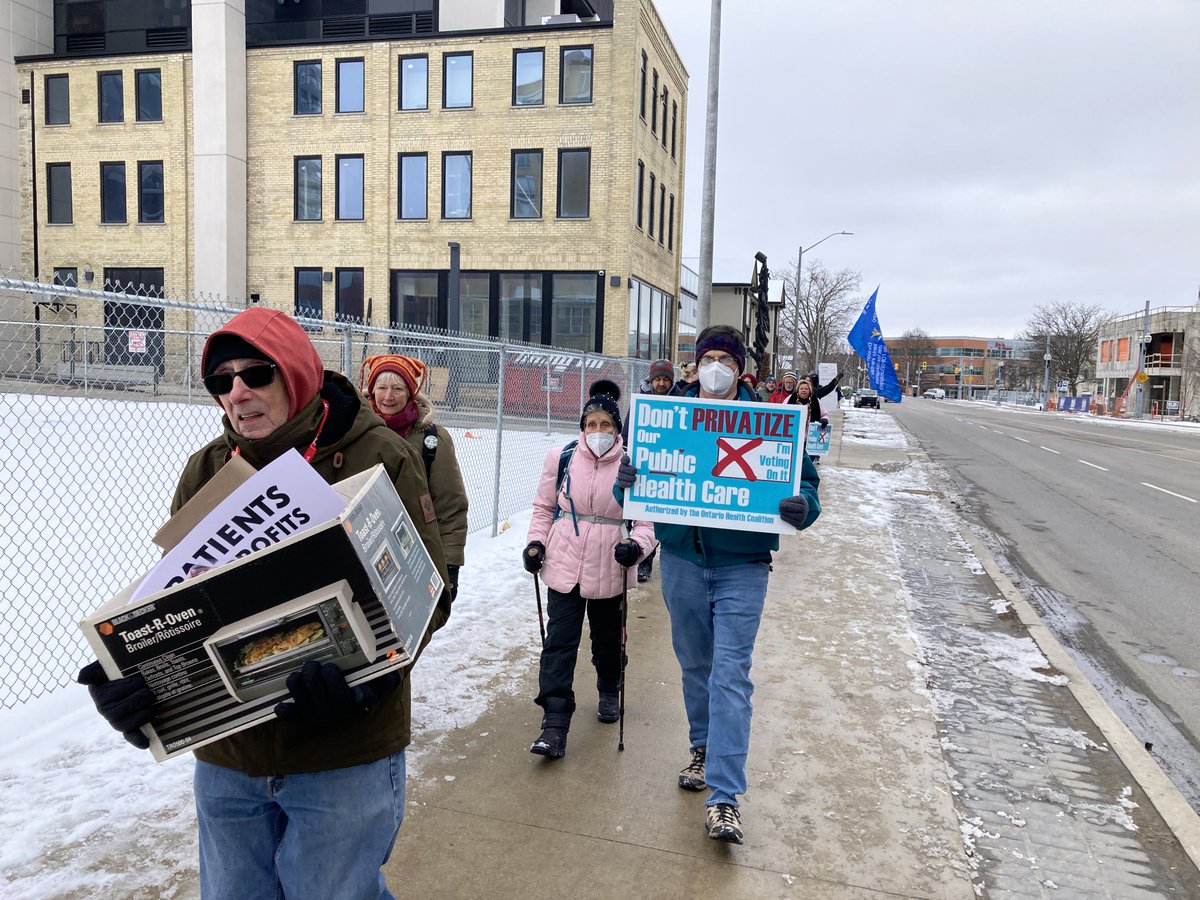 Craig Norris (@craignorriscbc) on Twitter photo Yesterday in Waterloo, over 60 protesters rallied against private healthcare and the <a href="/ONgov/">Ontario Government</a>’s handling of the healthcare system. Our reporter <a href="/ChaaraniJames/">James Chaarani</a> was there, and at 7:40 <a href="/CBCKW891/">CBC KW</a>, he shares what he heard from rallygoers. LISTEN LIVE: ow.ly/9SQe50Jqef9 Yesterday in Waterloo, over 60 protesters rallied against private healthcare and the <a href="/ONgov/">Ontario Government</a>’s handling of the healthcare system. Our reporter <a href="/ChaaraniJames/">James Chaarani</a> was there, and at 7:40 <a href="/CBCKW891/">CBC KW</a>, he shares what he heard from rallygoers. LISTEN LIVE: ow.ly/9SQe50Jqef9