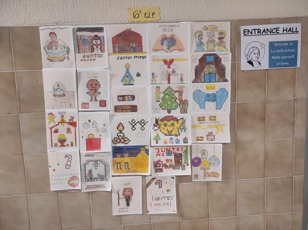 ampasalletala's tweet photo. Trabajos presentados por los alumnos de primaria para el concurso de Navidad organizado por la AMPA #SomosLaSalle #JuntosMejor #MiraMásAllá https://t.co/AnvbvkYdNY