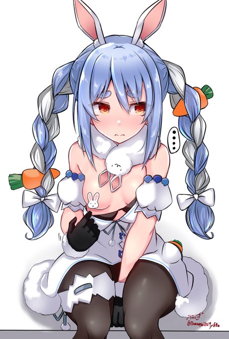 こっそり見せてくれる兎 