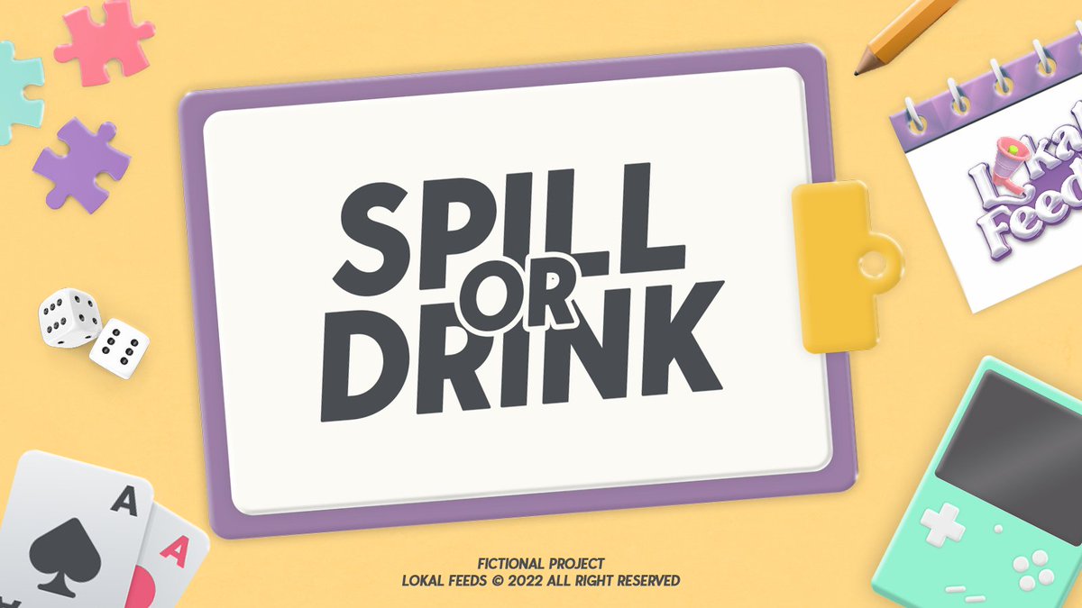 THELOKALFEEDS's tweet photo. ️️       ️️ 

     #𝖫𝖮𝖪𝖠𝖫𝖦𝖠𝖬𝖤   :       13⠀̸12⠀̸22 
     PRESENTED BY LOKALFEEDS
     SPILL TRUTH  OR  DRINK LIES
     🎮, 𝑷𝒔.  Retweet to join game!

      ️️ https://t.co/wkcPKgLyey