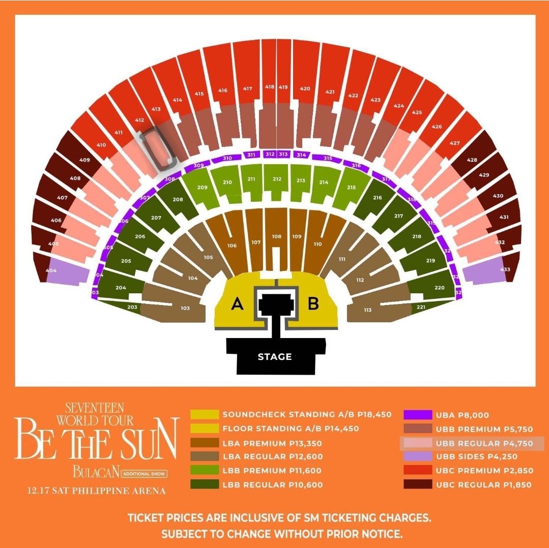 jiminshopper's tweet photo. wts lfb ph be the sun bets bulacan 

1 UBB REG 412 Row 90 Seat 230 
ㅡ  ₱4850 
ㅡ  will claim tmrw

1 UBB REG 412 Row 84 Seat 237
ㅡ  ₱4850 
ㅡ  ic/wtt, will only sell once r90 s230 is sold, want to upgrade sana 

can do v long dop, ₱1k dp per tix
(nego dp) rembal next year !! https://t.co/npDp5pqCBj