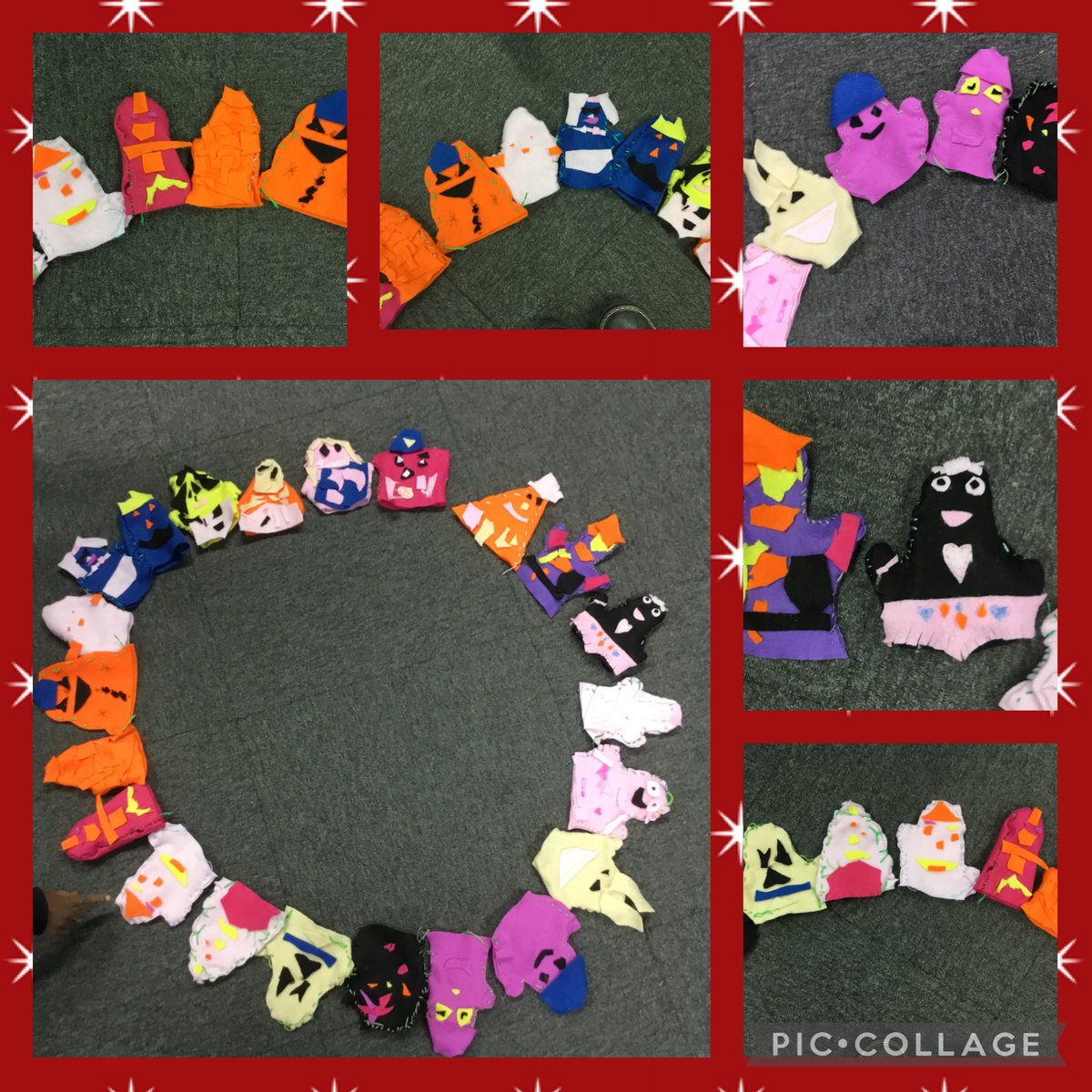 Look at the incredible glove puppets class2M have made. We have explored joining techniques and have learnt how to sew pieces of material together. We love all our different design ideas! #KS1DT #DT@sacredheart