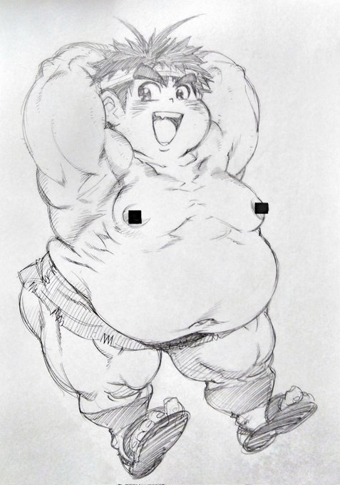 既出デブ男子再掲㈫
これも過去のリクエスト絵でしたけど瓦斯は需要と供給において圧倒的に供給に欠けている(苦笑)事に加えて、描いてみて判る難しさですよ!バランスが独特で描くのすげぇ難しいンだよ!
瓦斯がスラスラ描ける人はスゴいと思います。 