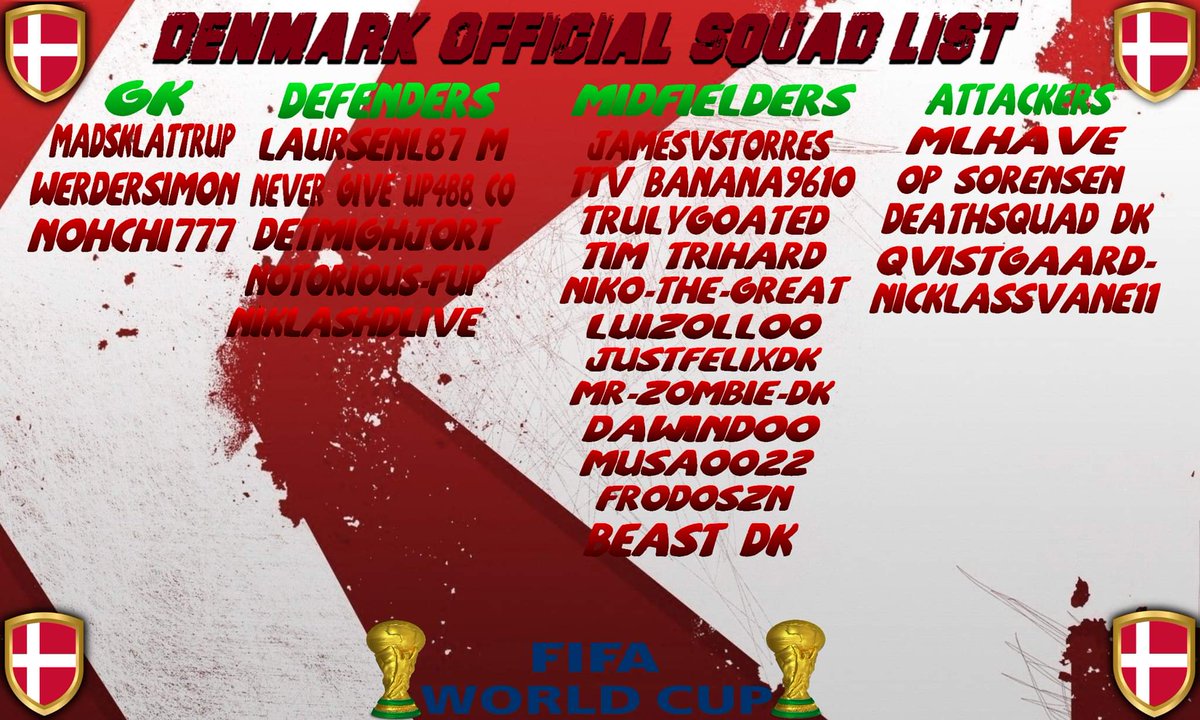 This is are team for the <a href="/OfficialVPG/">Virtual Pro Gaming</a>  World Cup 🇩🇰 10 new players 🤝🏻