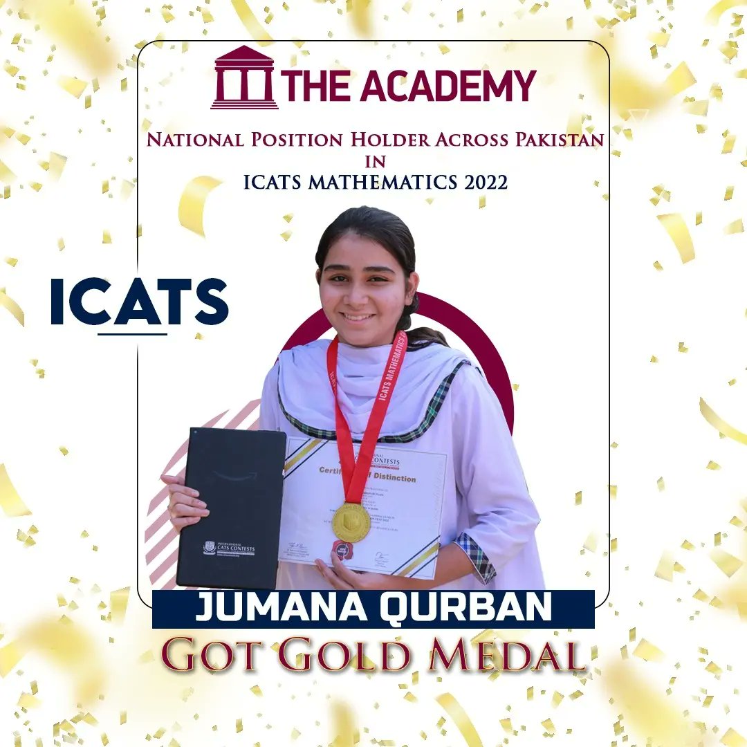 theacademy_edu's tweet photo. Once again our Academians have made us proud by securing *National and Provincial Positions in this year's ICATS Mathematics Competition.*
We are proud of you students.
#theacademy #achievement #academy #AdmissionsOpen #icats #National #Provincial #institutional https://t.co/bNhgc4o3e2