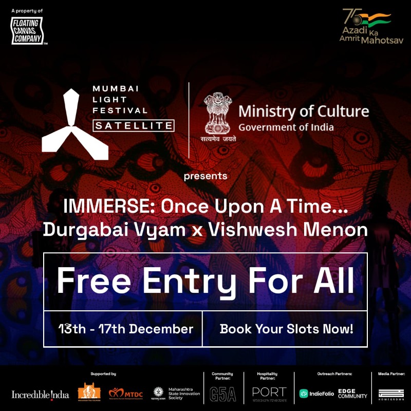 AmritMahotsav's tweet photo. A mindblowing visual experience awaits you at the latest edition of @mumbailightfest. (1/3)

#AmritMahotsav #MainBharatHoon #MumbaiLightFestival