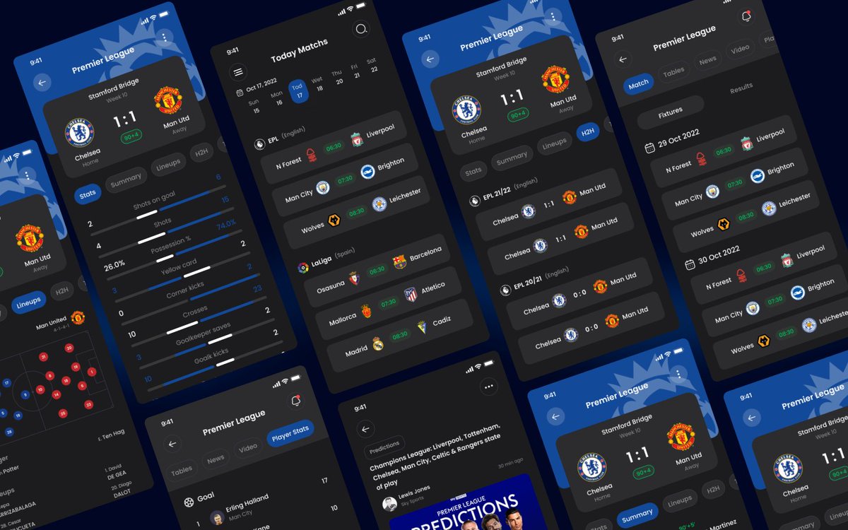 ozeito's tweet photo. Football App UI Concept design
Follow me for more interesting UI designs for mobile, web, banners, and anything in design.
.
.
#web #app #applicationdesign #uidesign #userinterface #userexperience #topdesign #mobileapp #mobileappdesign #uniquedesign #creative #footballui https://t.co/tbFM1QT6uF