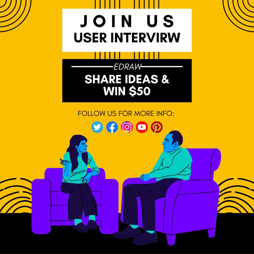 edrawsoft's tweet photo. Edraw is looking for users to interview their thoughts on our software. If you have any ideas you want to share about the app or advice, please let us know! Submit the form in 45 sec and we will get in touch with you. https://t.co/GSvwNwCHur
#wondershare #edraw #interview https://t.co/qoo0qDBWUE