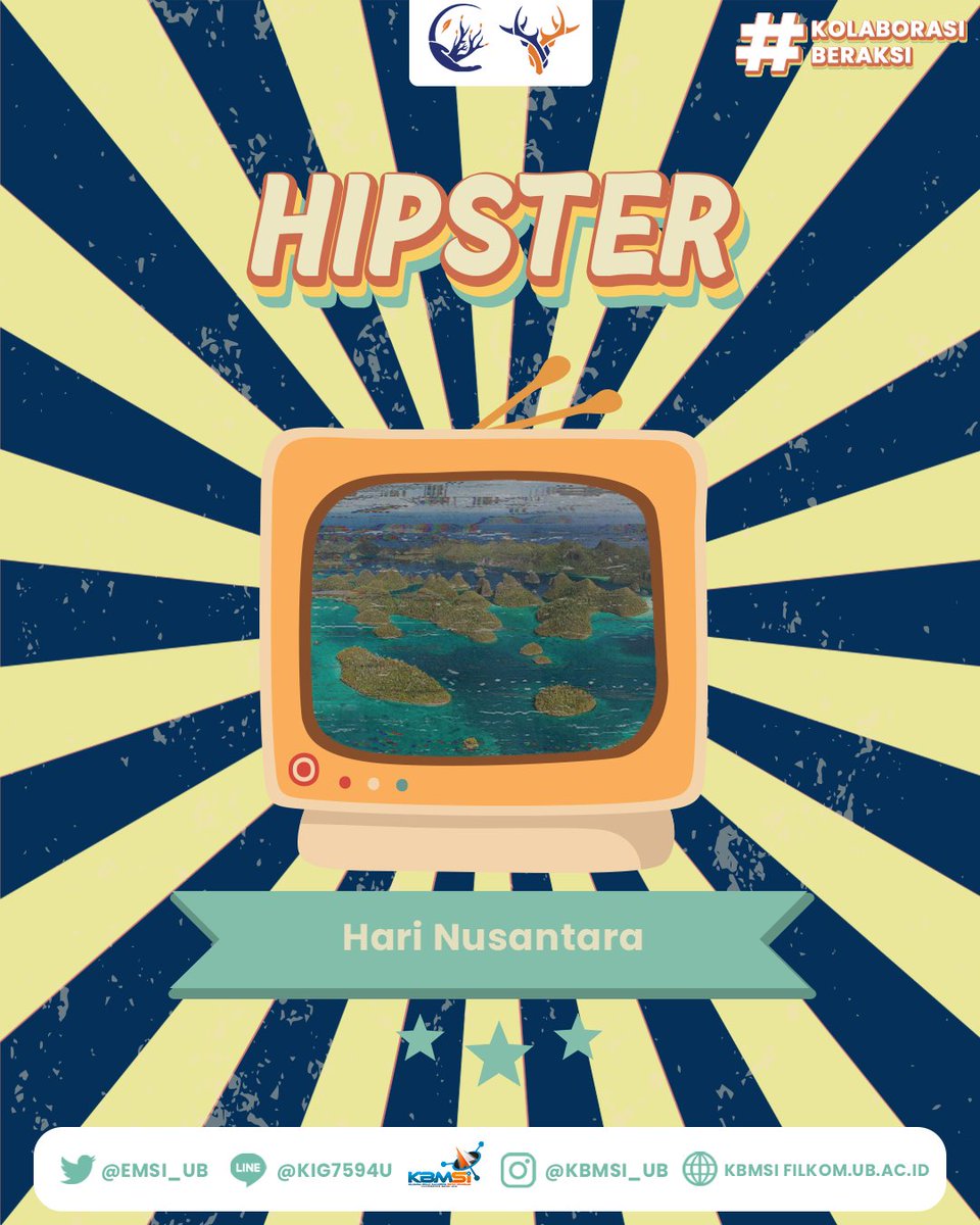 emsi_ub's tweet photo. [HIPSTER : SELAMAT HARI NUSANTARA ]⁣⁣

Selamat Hari Nusantara!
Hari Nusantara yang diperingati merupakan penegasan dan pengingatan bahwa Indonesia adalah Negara Kepulauan terbesar di dunia.

#MEDKOMINFO_EMSIUB⁣⁣
#HIPSTER_KBMSI https://t.co/tpaDP0jbtG