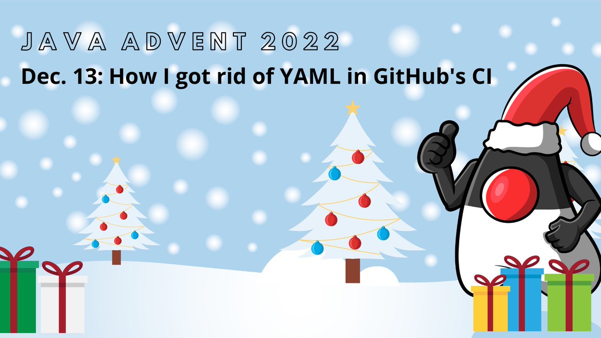 JavaAdvent's tweet image. Oopsi. We missed a slight detail - the link to  @krzema12’s article „How I got rid of YAML in GitHub’s CI“, todays’s article on #javaadvent22.

Well, here it is: javaadvent.com/2022/12/how-i-…

Enjoy it and let us know how you liked it.

#jvm
#adventcalendar
#oopsi