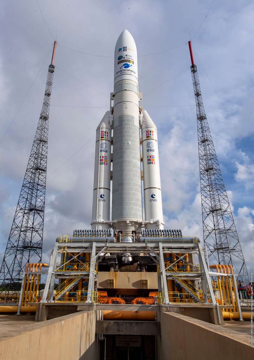 Arianespace's tweet photo. Liftoff for our flight #VA259 is planned for today, as early as possible within the following launch window:
📍 03:30 p.m. - 05:16 p.m. Washington, D.C. time,
📍 05:30 p.m. - 07:16 p.m. Kourou time,
📍 08:30 p.m. - 10:16 p.m. UTC
📍 09:30 p.m. - 11:16 p.m. Paris time. https://t.co/kXJkfYkmbF