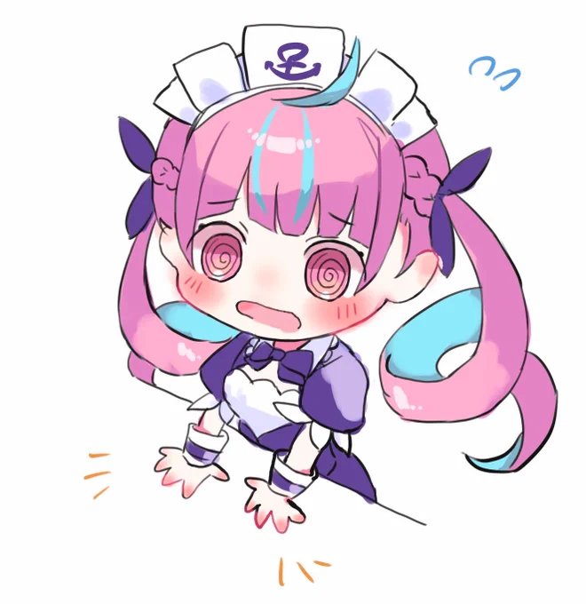 深夜テンションで描いたアクアたん 