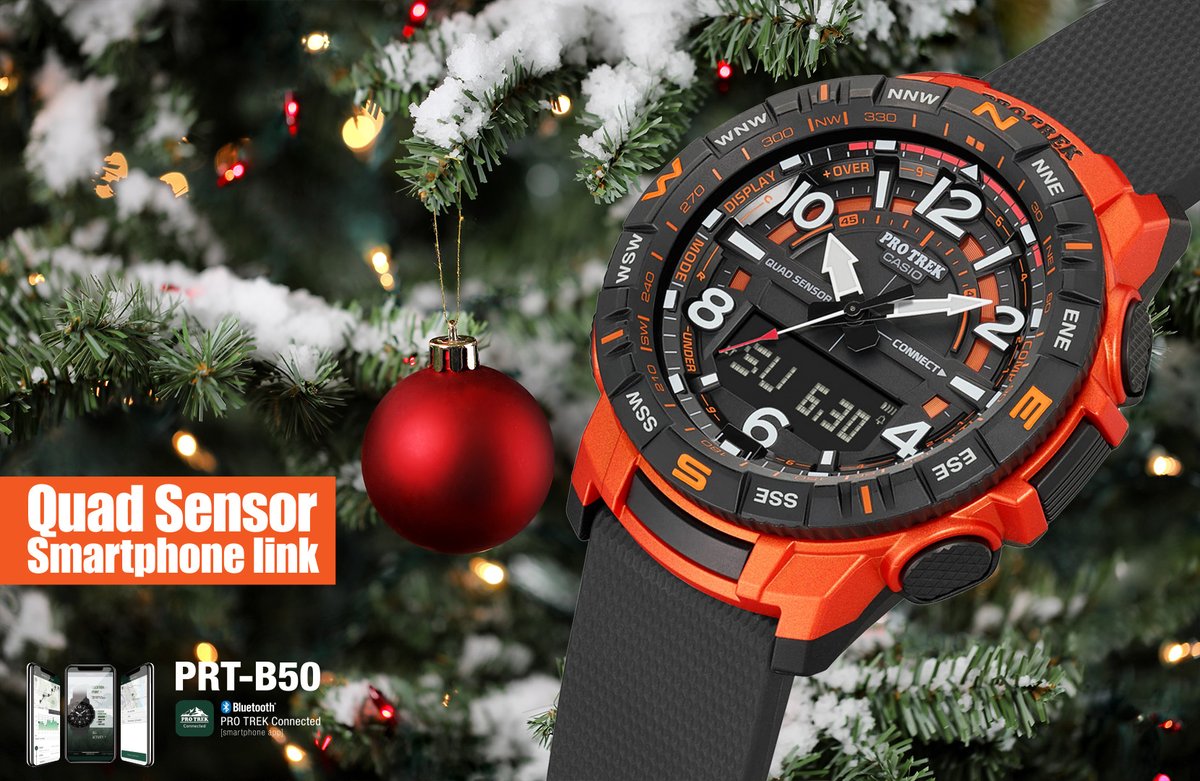 javyscasio's tweet photo. The PRT-B50 series are equipped with quad sensor
— three sensors that detect compass bearing, barometric pressure/altitude, and temperature, plus an accelerometer for counting steps.
#javys #protrek #QuadSensor #Smartphonelink #outdoor #christmas #xmas #PRTB504 #登山腕錶 #戶外 https://t.co/lIwk9kwvPU