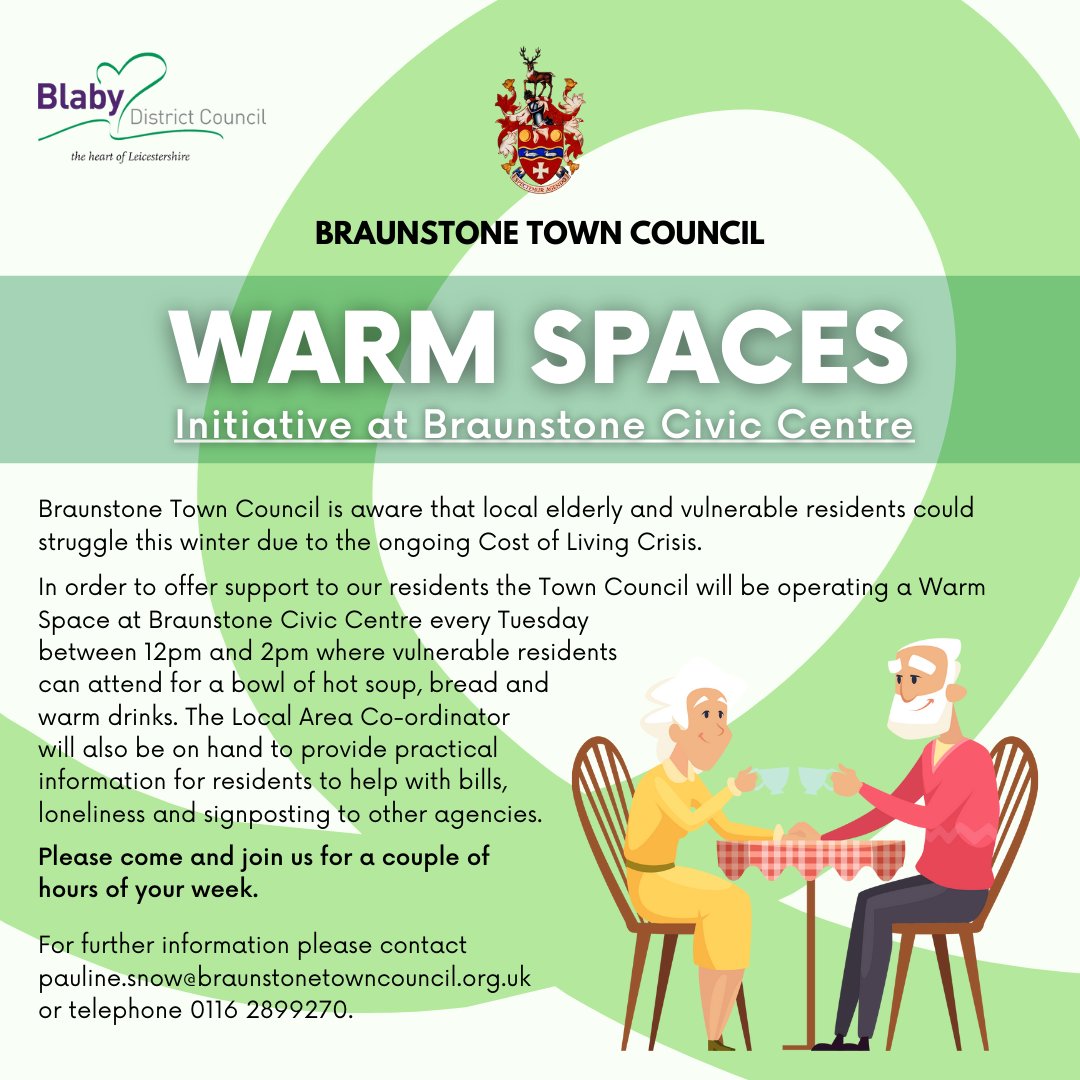 Today at Braunstone Civic Centre! 💚