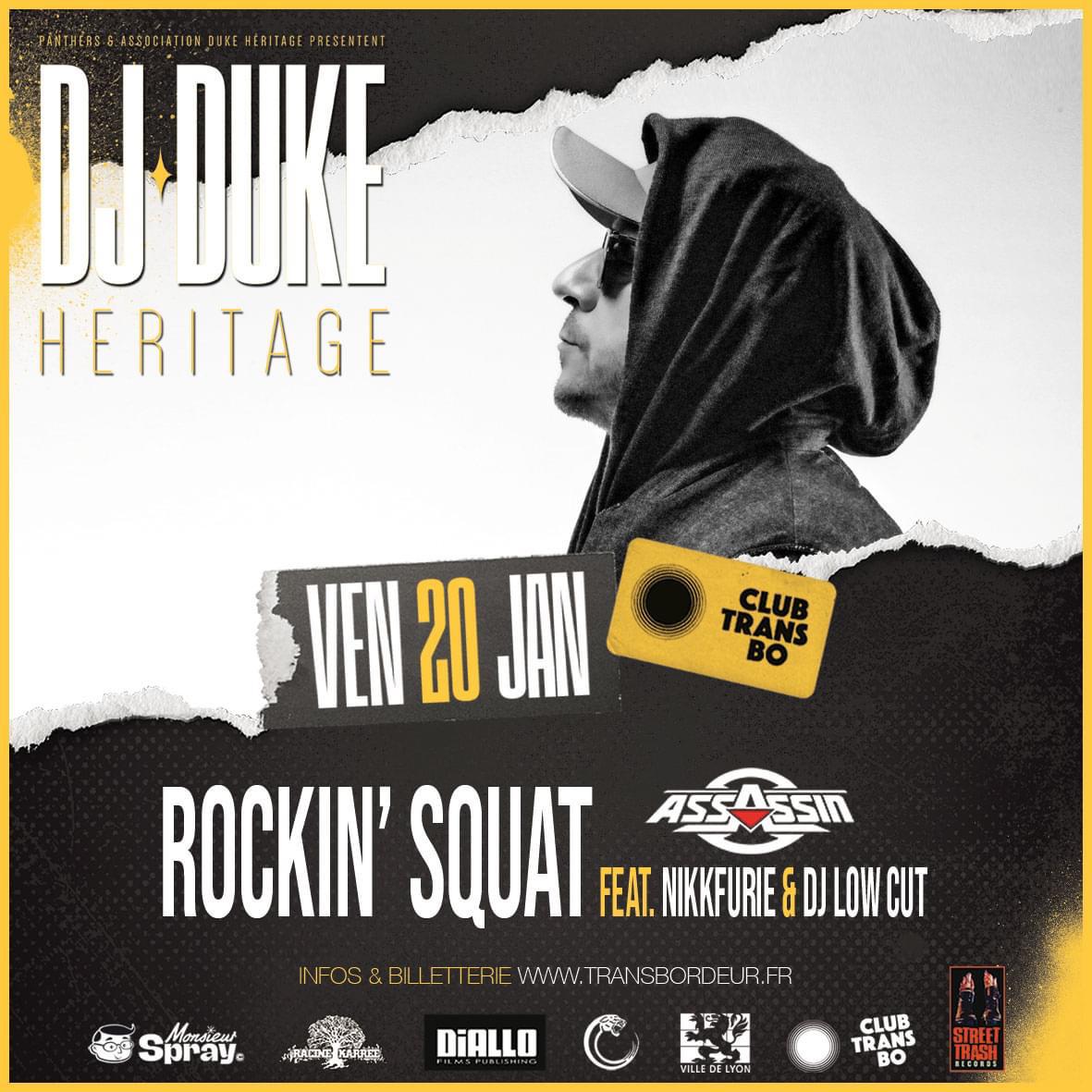 RockinSquat's tweet photo. Nouvelle date et pas des moindres 🔻Je serais à LYON le 20.01.23 pour honorer la mémoire de notre frère parti trop tôt #DJDuke, pour la soirée Dj Duke Heritage, entouré de ses ami(e)s et des miens. ❤️
#DjDuke For Ever 🌟 https://t.co/OcHL5h9uSp