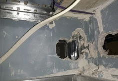 TWCLDefects's tweet image. 5. Unsealed holes compromising fire-resistant walls #BuildingSafetyCrisis #FireSafety