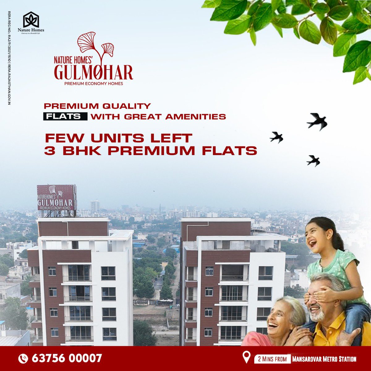 naturehomespace's tweet photo. A posh citadel awaits you to live in utter luxury.

|| Nature Homes || • 3BHK flats starting from ₹88 Lacs (Inclusive of Maintenance, Car Parking, GST, Club House Charges)

Call us at : 6375600007
Website : https://t.co/73510Ru2S3

📍 Address : Mansarovar, Jaipur https://t.co/QFVhPUk42P